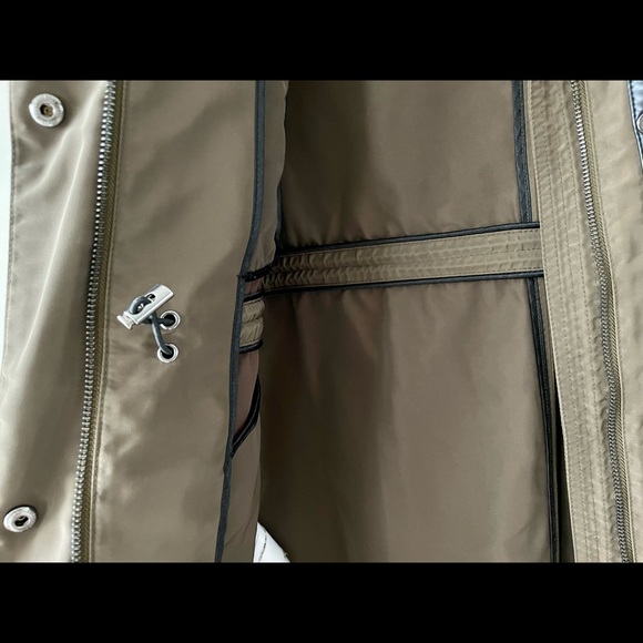 BCBGMaxAzria Olive Green Hooded Utility Jacket - Picture 7 of 10